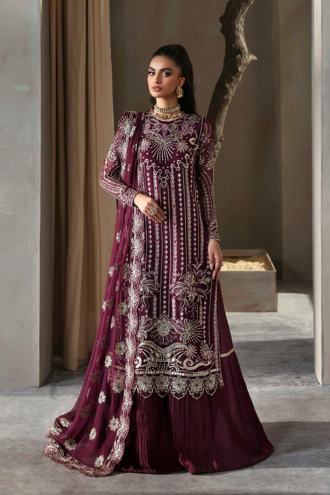 Akbar Aslam Meeras Luxury Chiffon 25 | Pakistani wedding dresses UK Tagged "Maroon" Hoorain Designer Wear Akbar Aslam Meeras Luxury Chiffon 25 | Pakistani wedding dresses UK Tagged "Maroon" Hoorain Designer Wear