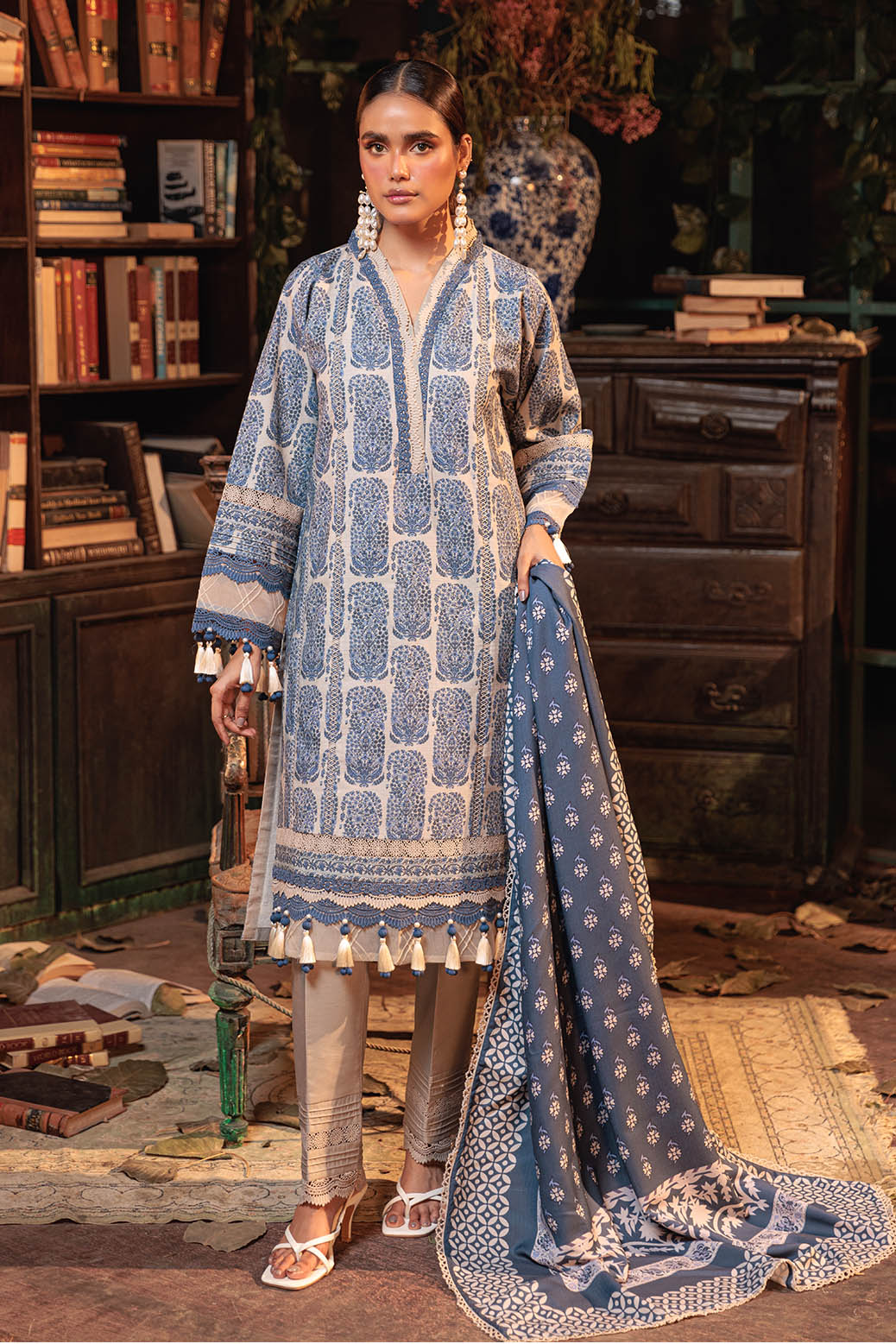 Bonanza Satrangi | Khaddar and Viscose | INSIGNIA BLUE