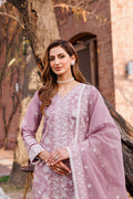 Farasha | Dastoor Embroidered Lawn SS24 | DAINTY LILAC - Pakistani Clothes for women, in United Kingdom and United States