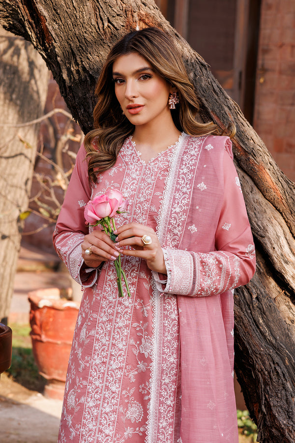 Farasha | Dastoor Embroidered Lawn SS24 | PEARL MIST - Pakistani Clothes for women, in United Kingdom and United States