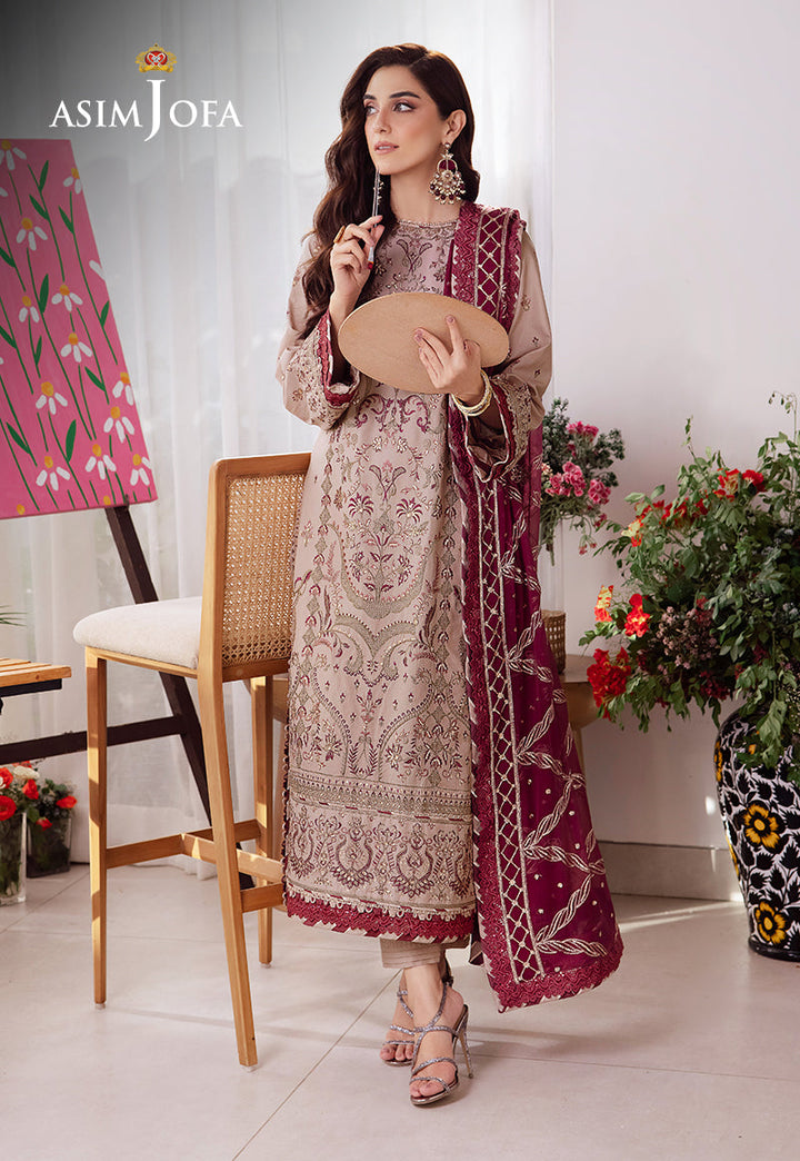 Asim Jofa | Uraan Lawn Chiffon Collection | AJUR-10 - Pakistani Clothes for women, in United Kingdom and United States