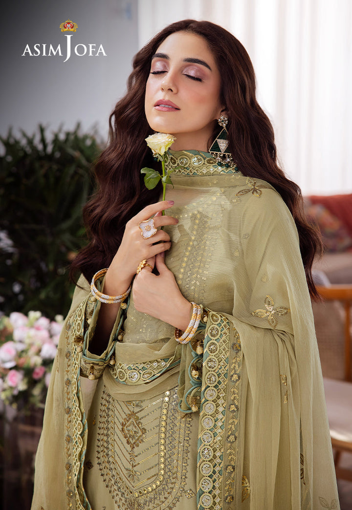 Asim Jofa | Uraan Lawn Chiffon Collection | AJUR-11 - Pakistani Clothes for women, in United Kingdom and United States