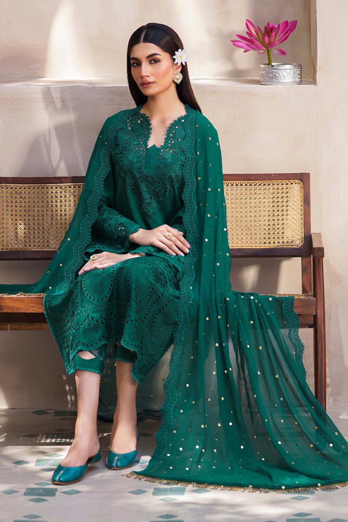 Nureh | Bazaar Lawn | NS-135 - Pakistani Clothes for women, in United Kingdom and United States