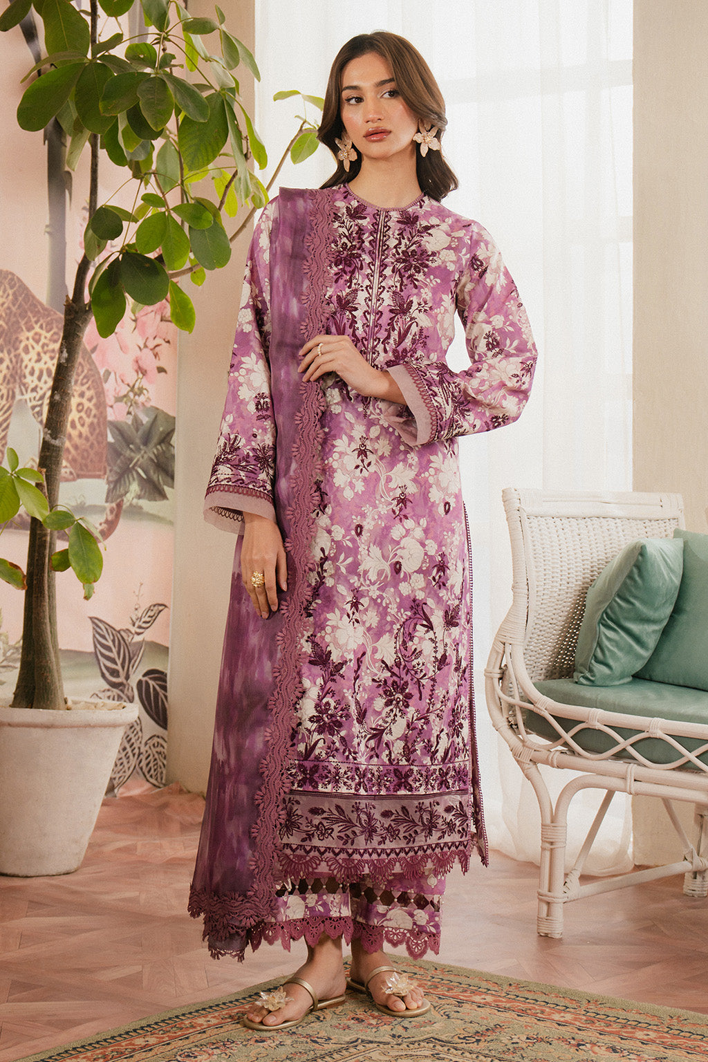 Ayzel | Armelia Printed Lawn 25 | Ren