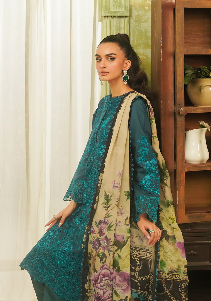 Zarqash | Tresor Luxury Lawn 24 | ZQT 0011 DINA - Pakistani Clothes for women, in United Kingdom and United States