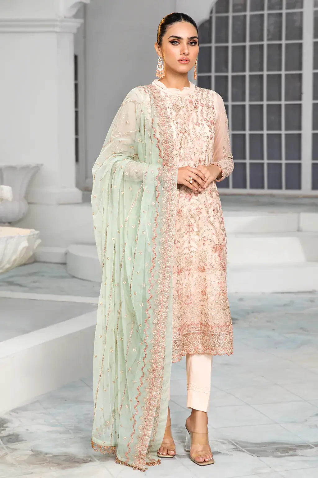 Zarif | DE LUXURY Formals | CORAL - Pakistani Clothes for women, in United Kingdom and United States