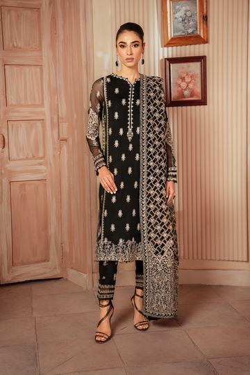 Iznik | Chiffonkari Formals | ICK-03 Embroidered Chiffon