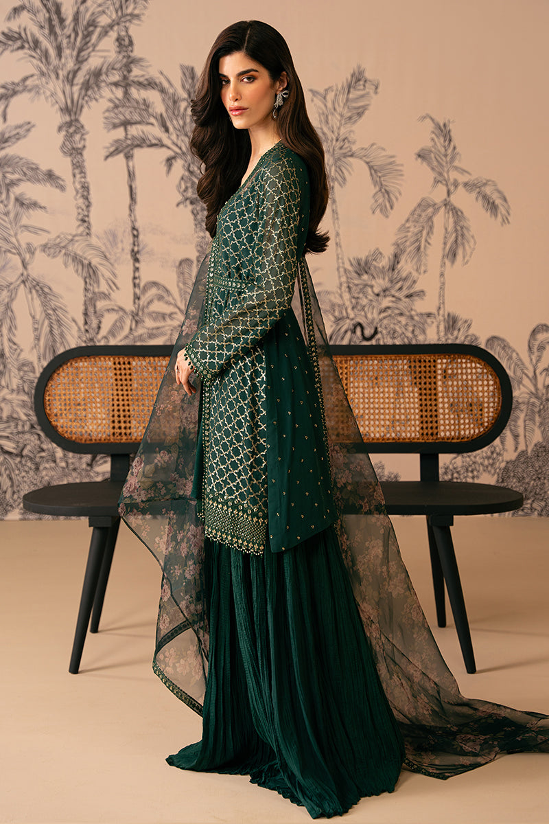 Cross Stitch | Luxe Atelier 24 | VIRIDIAN HAVEN - Pakistani Clothes for women, in United Kingdom and United States