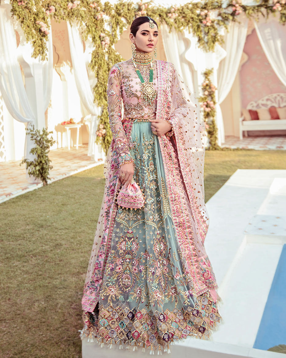 Gulaal | Wedding Formals | Joli Embroidered Net 3-Piece Suit WS-03