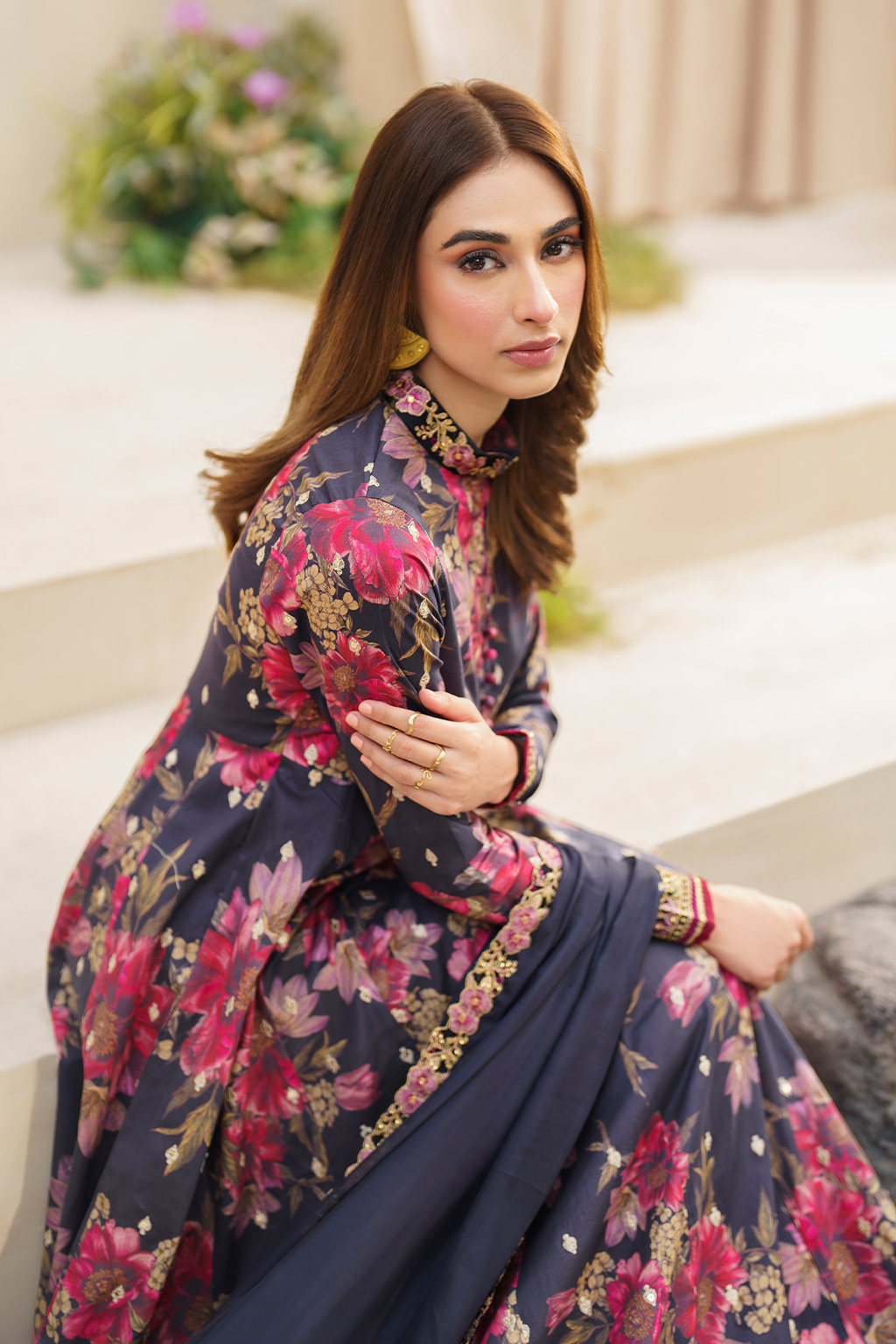 Iznik | Festive lawn 24 | SFL-12 - Pakistani Clothes for women, in United Kingdom and United States