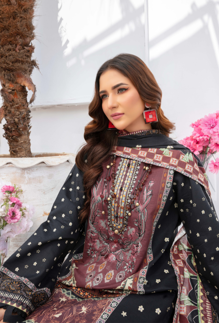 Humdum | Saira Bano Lawn 24 | D09 - Pakistani Clothes for women, in United Kingdom and United States