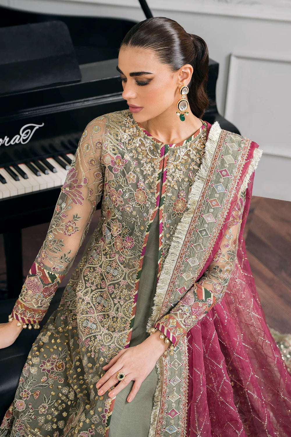 Baroque | Chantelle Embroidered Collection | CH12-02 - Pakistani Clothes for women, in United Kingdom and United States