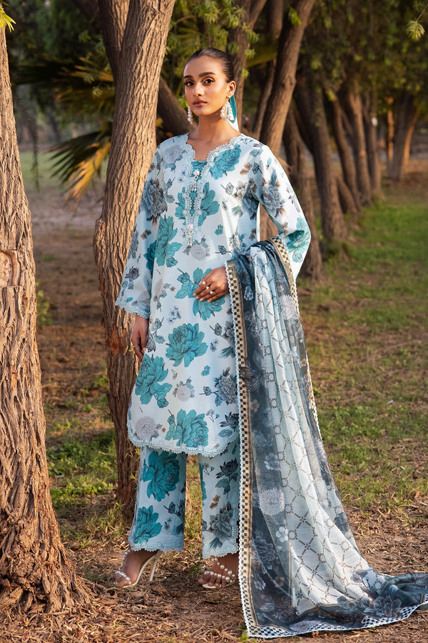 Alizeh | Sheen Lawn Prints 24 | BLUET - Hoorain Designer Wear - Pakistani Designer Clothes for women, in United Kingdom, United states, CA and Australia