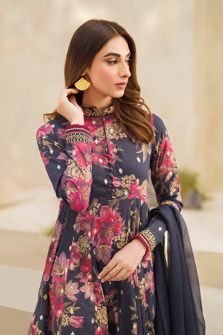 Iznik | Festive lawn 24 | SFL-12 - Pakistani Clothes for women, in United Kingdom and United States