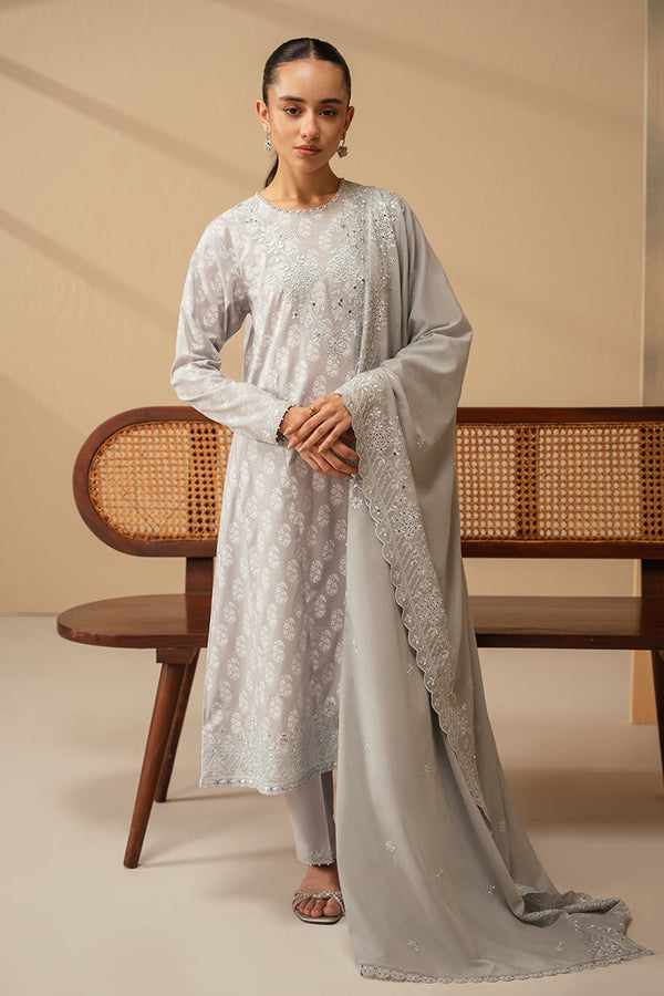 Cross Stitch | Mahiri Embroidered Lawn 24 | PEARL BLUE - Pakistani Clothes for women, in United Kingdom and United States