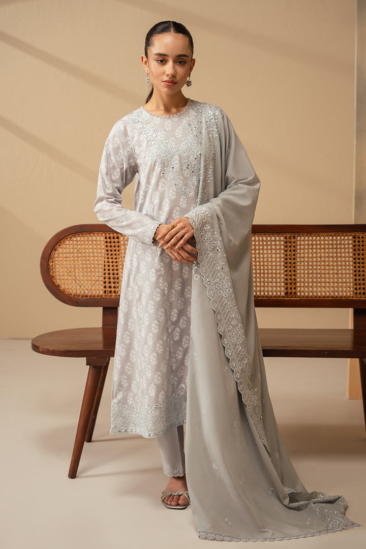 Cross Stitch | Mahiri Embroidered Lawn 24 | PEARL BLUE - Pakistani Clothes for women, in United Kingdom and United States