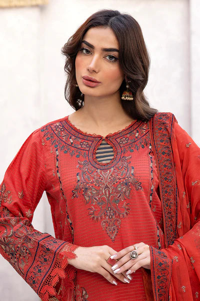 Johra | Basar Lawn 24 | BR-263 - Hoorain Designer Wear - Pakistani Ladies Branded Stitched Clothes in United Kingdom, United states, CA and Australia