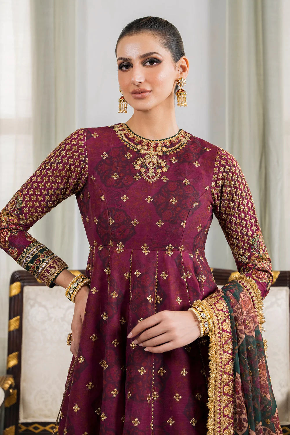 Baroque | Chantelle Embroidered Collection | CH12-03 - Pakistani Clothes for women, in United Kingdom and United States