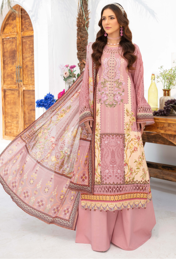 Humdum | Saira Bano Lawn 24 | D01 - Pakistani Clothes for women, in United Kingdom and United States