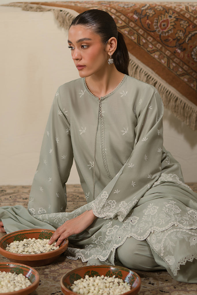 Cross Stitch | Chikankari Lawn 24 | SEA MIST - Pakistani Clothes for women, in United Kingdom and United States