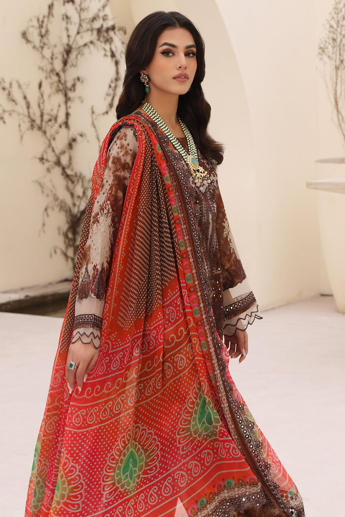 Charizma | Naranji Embroidered Lawn 24 | CN4-008 - Pakistani Clothes for women, in United Kingdom and United States