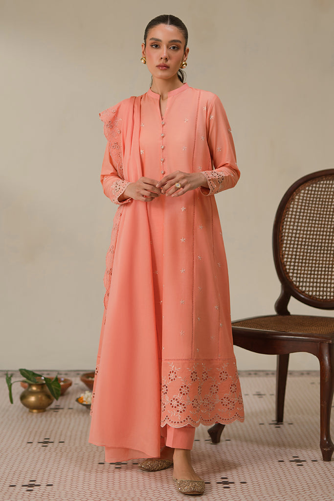 Cross Stitch | Chikankari Lawn 24 | CORAL HAZE - Pakistani Clothes for women, in United Kingdom and United States