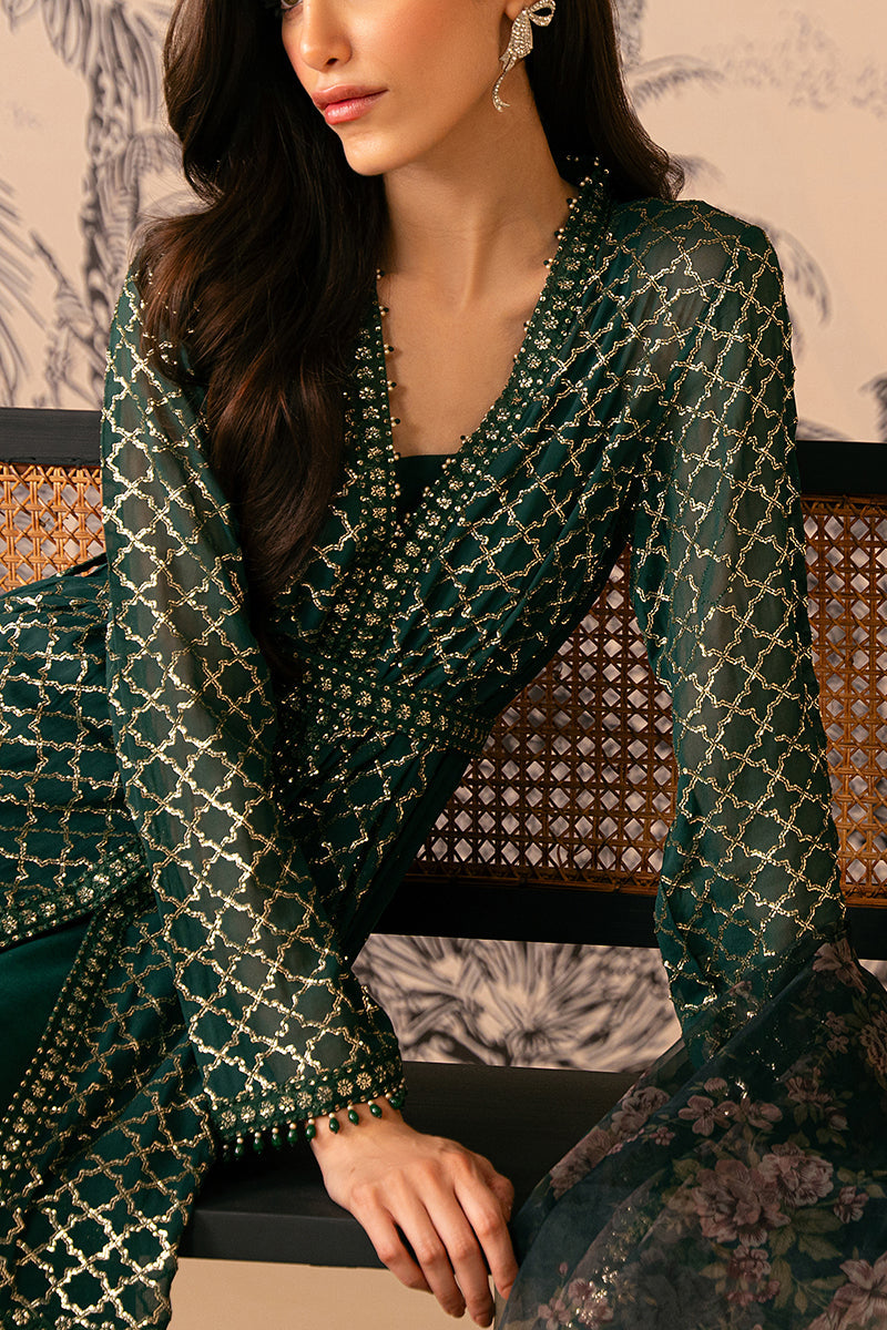 Cross Stitch | Luxe Atelier 24 | VIRIDIAN HAVEN - Pakistani Clothes for women, in United Kingdom and United States