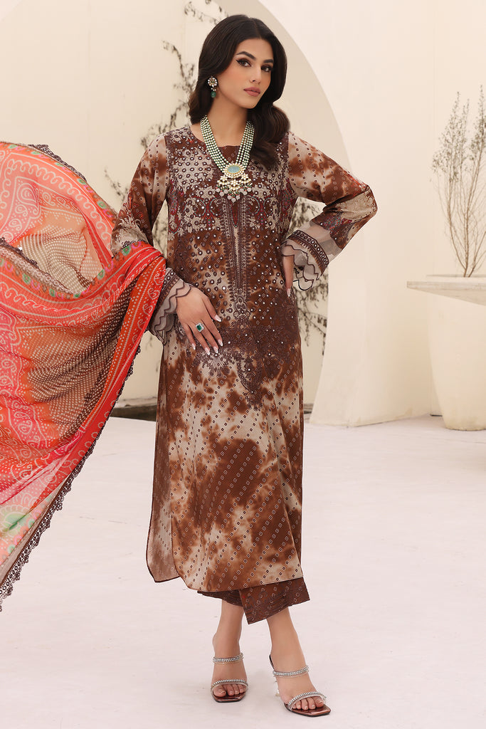 Charizma | Naranji Embroidered Lawn 24 | CN4-008 - Pakistani Clothes for women, in United Kingdom and United States