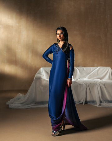 Vasal | Zyra Luxe Pret 26 | Sapphire drift