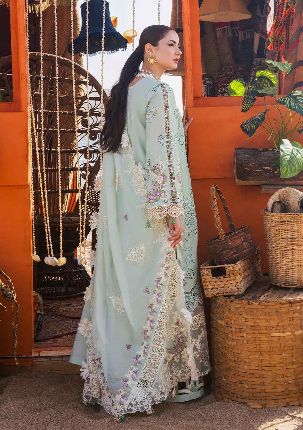 Elaf Premium | Hai Kuch Festive Lawn 24 | EHK-03A Mehrma - Pakistani Clothes for women, in United Kingdom and United States