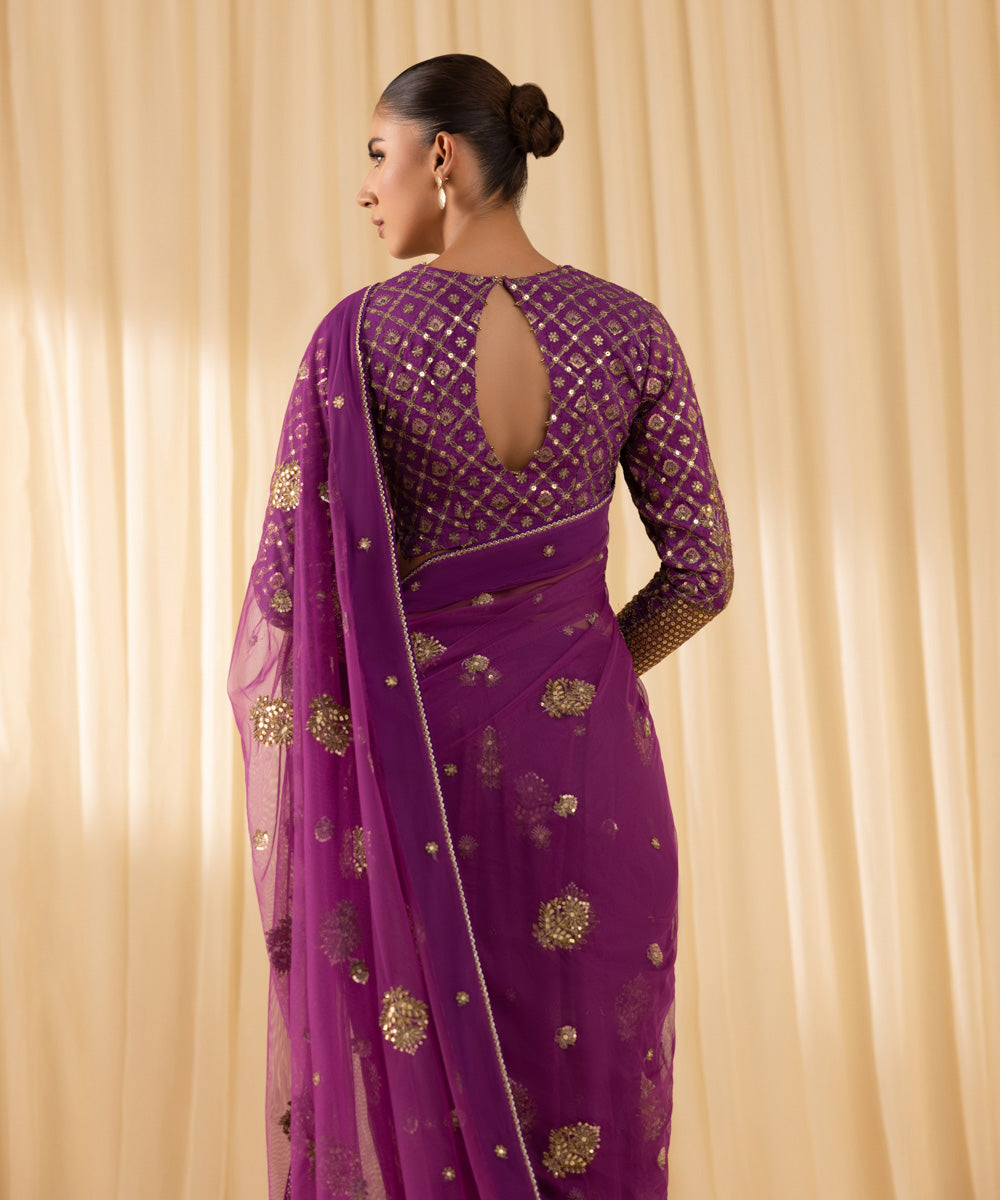 Sapphire | Festive 24 | NET SAREE 86