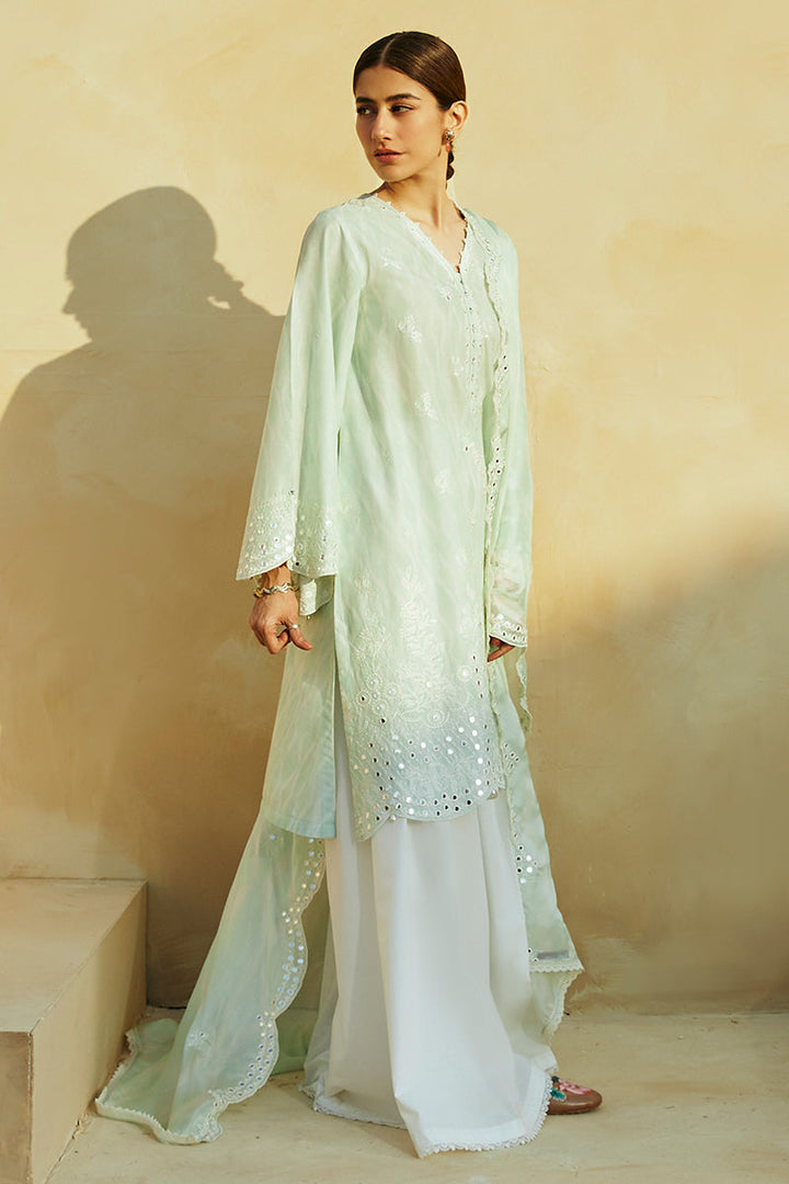 Cross Stitch | Premium Lawn 24 | WHISPER MINT - Pakistani Clothes for women, in United Kingdom and United States