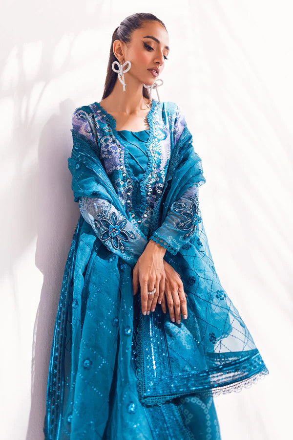 Nureh | Ballerina Formals | Blue Charm - Hoorain Designer Wear - Pakistani Ladies Branded Stitched Clothes in United Kingdom, United states, CA and Australia