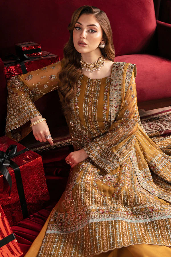 Nureh | Elanora Formals 24 | Crimson - Pakistani Clothes for women, in United Kingdom and United States