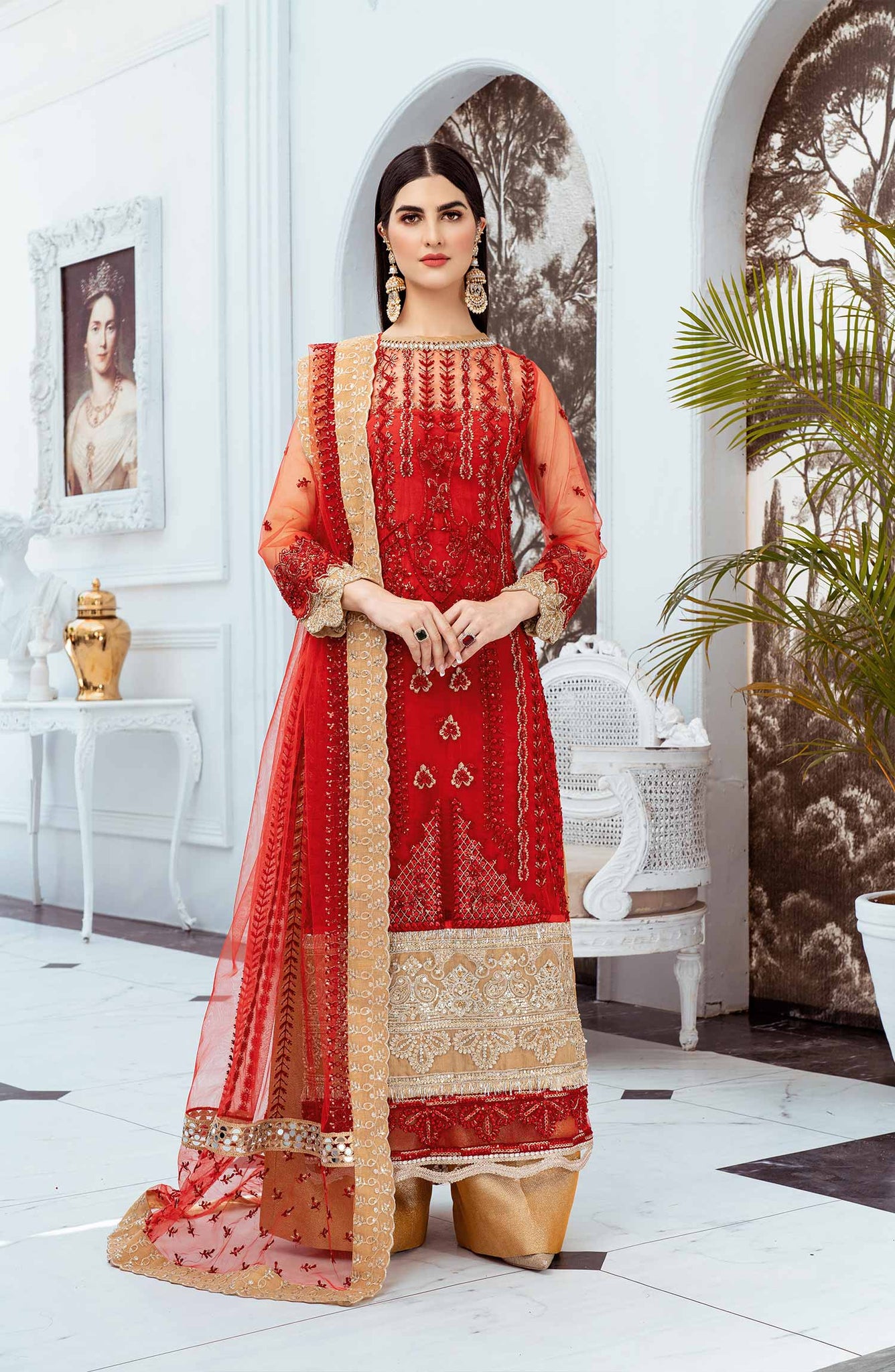 Maryum N Maria | Luxury Formals | FORMAL DRESS -KHWAHER (MFD-0080)