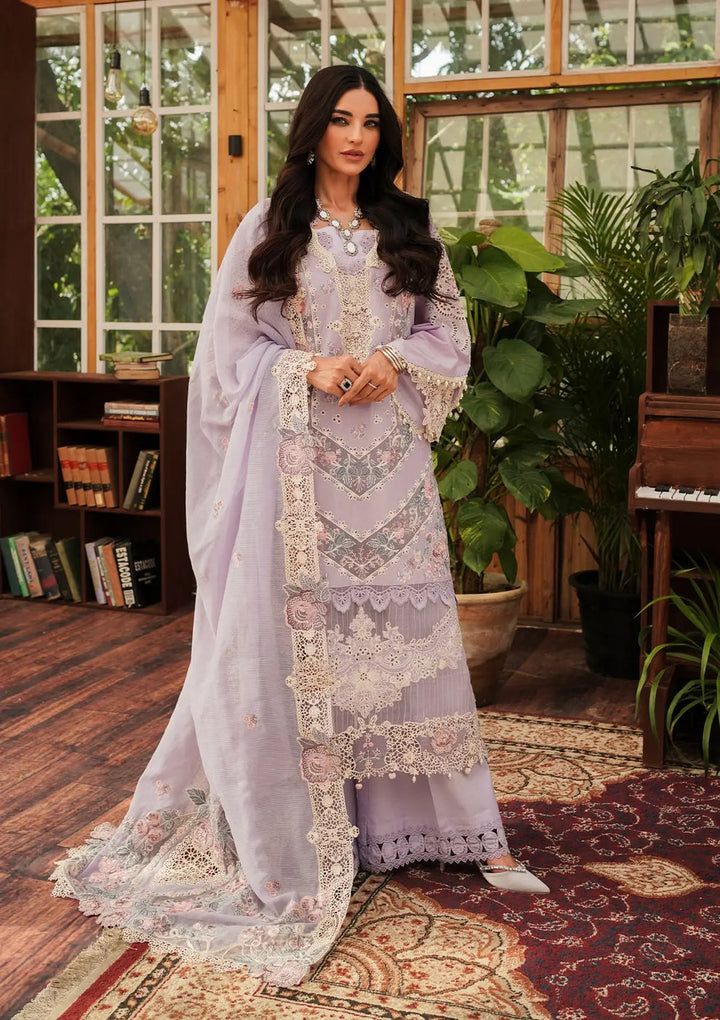 Kahf Premium | Luxury Lawn 24 | KLE-01B Lilac - Pakistani Clothes for women, in United Kingdom and United States