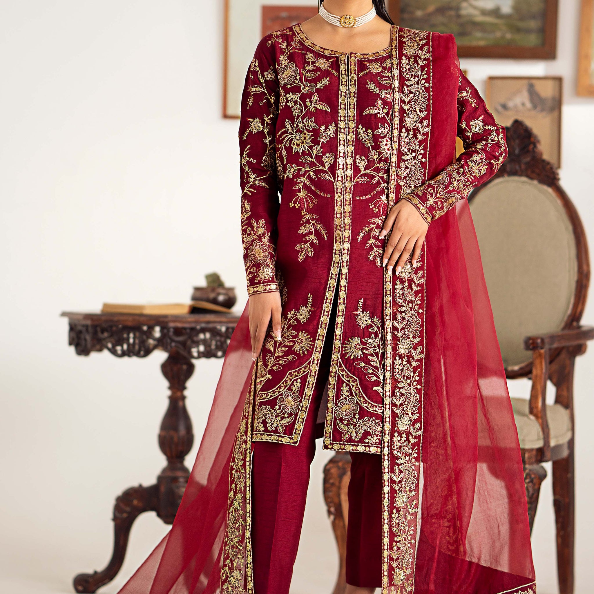 Maryum N Maria | Dastan Formals | ROSELA - MS40023