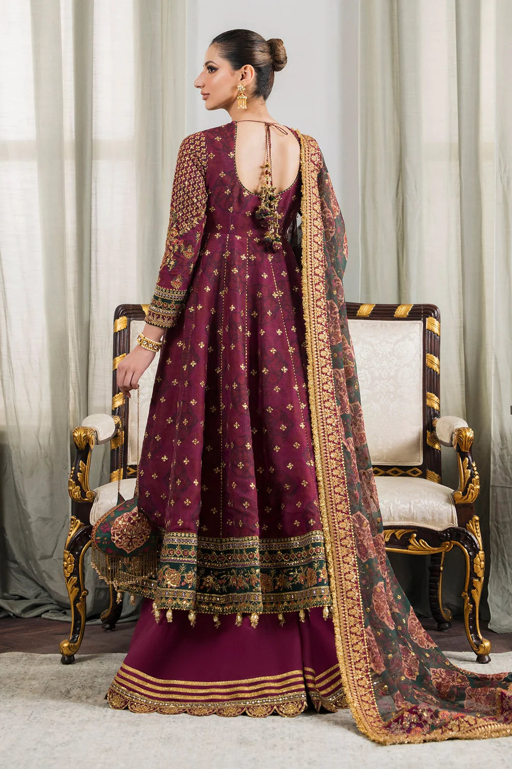 Baroque | Chantelle Embroidered Collection | CH12-03 - Pakistani Clothes for women, in United Kingdom and United States