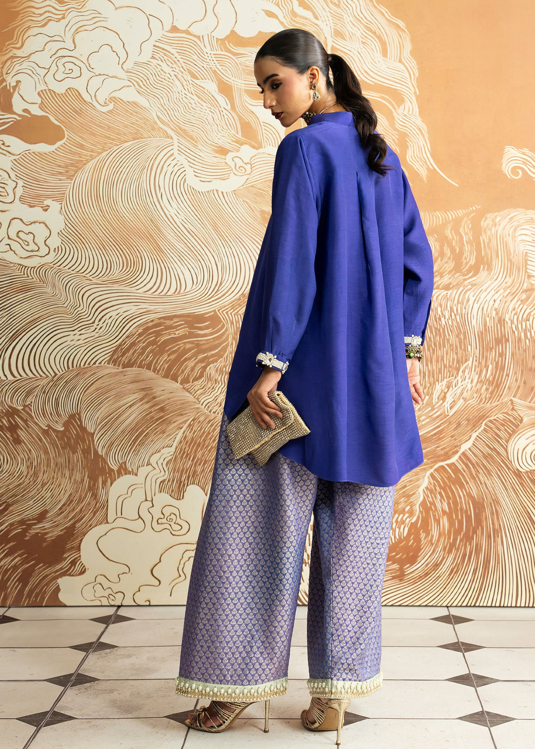 Mahgul | Whispers of Silk | Sapphire Mosaic