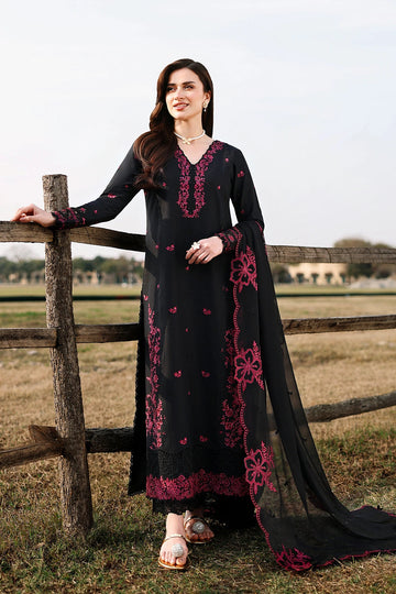 Azure | Luxury Lawn 26 | Black Cherry