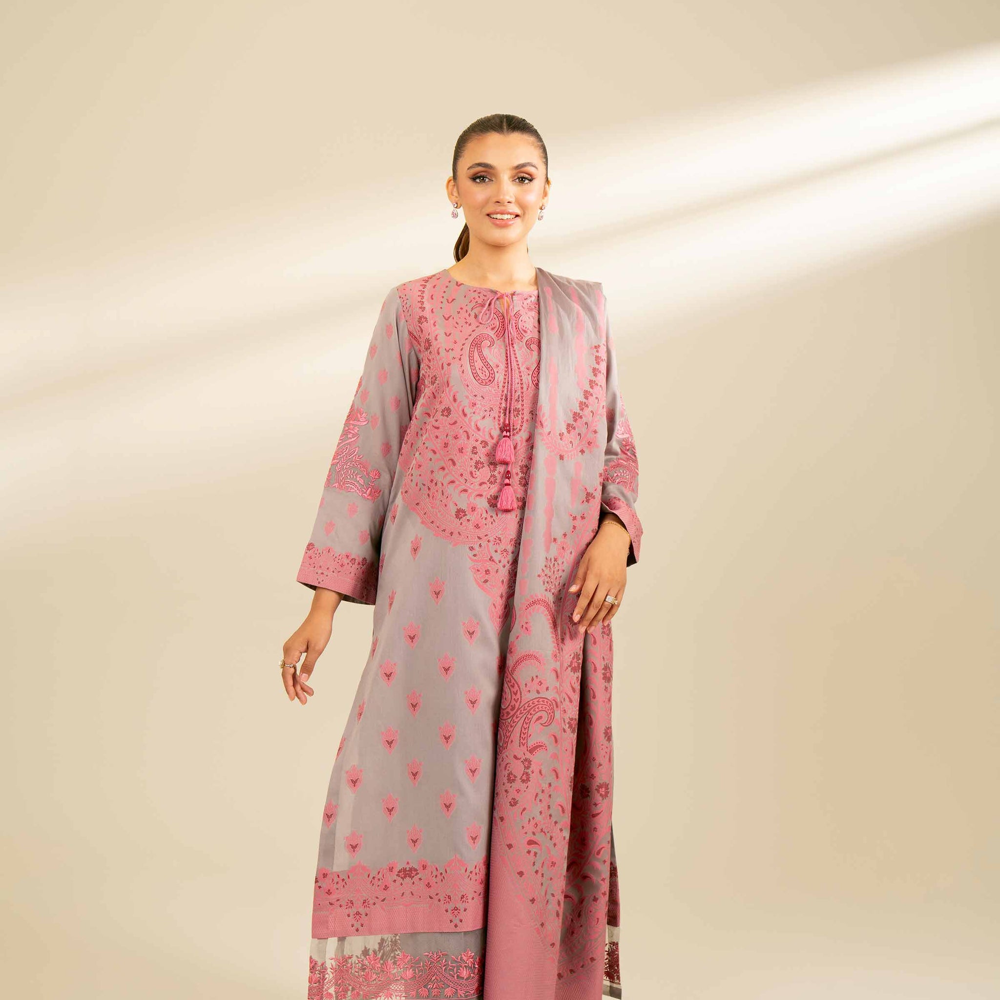 Jacquard Embroidered Suit - 42402158