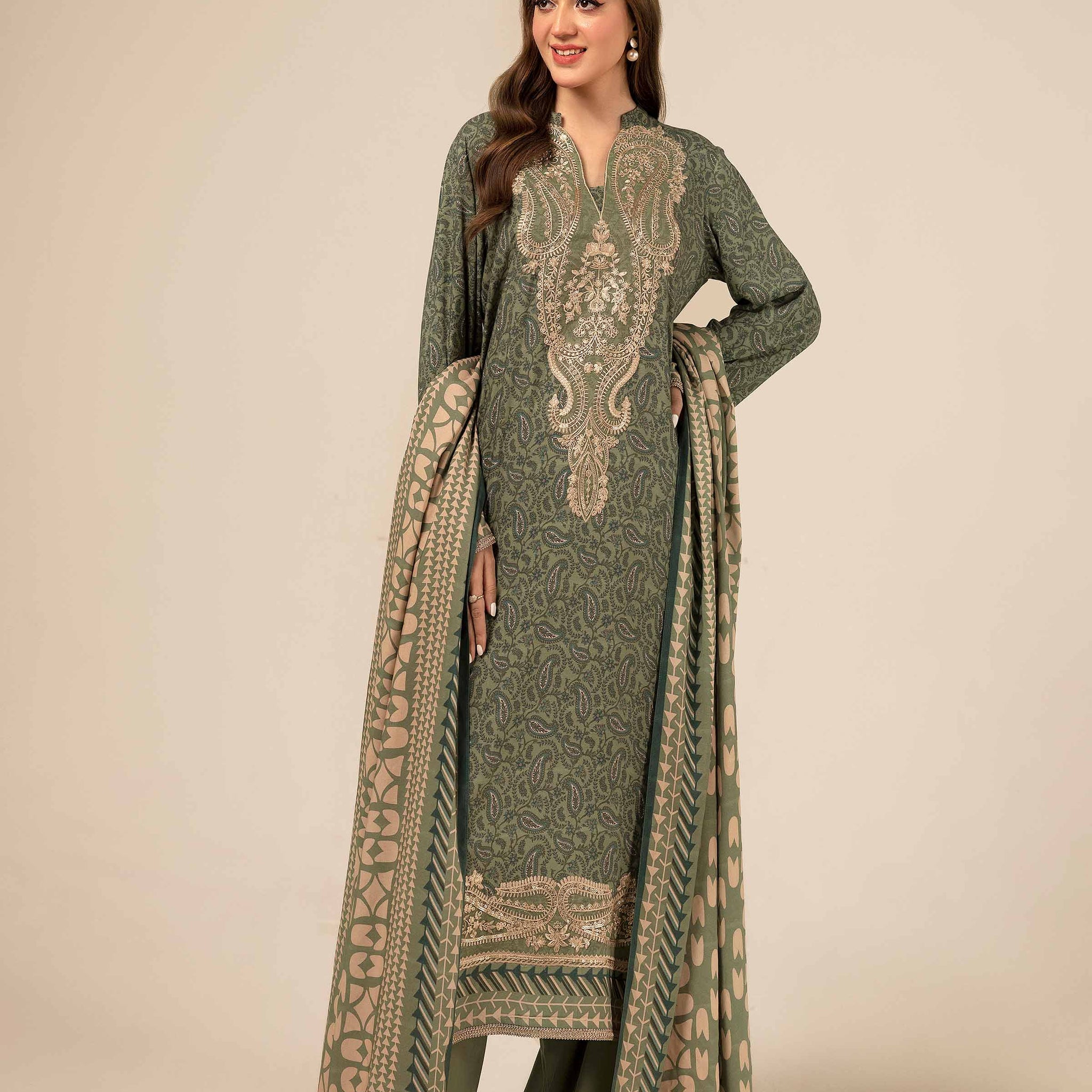 Nishat Linen | Naqsh Winter 2024 | Suit - 42404099