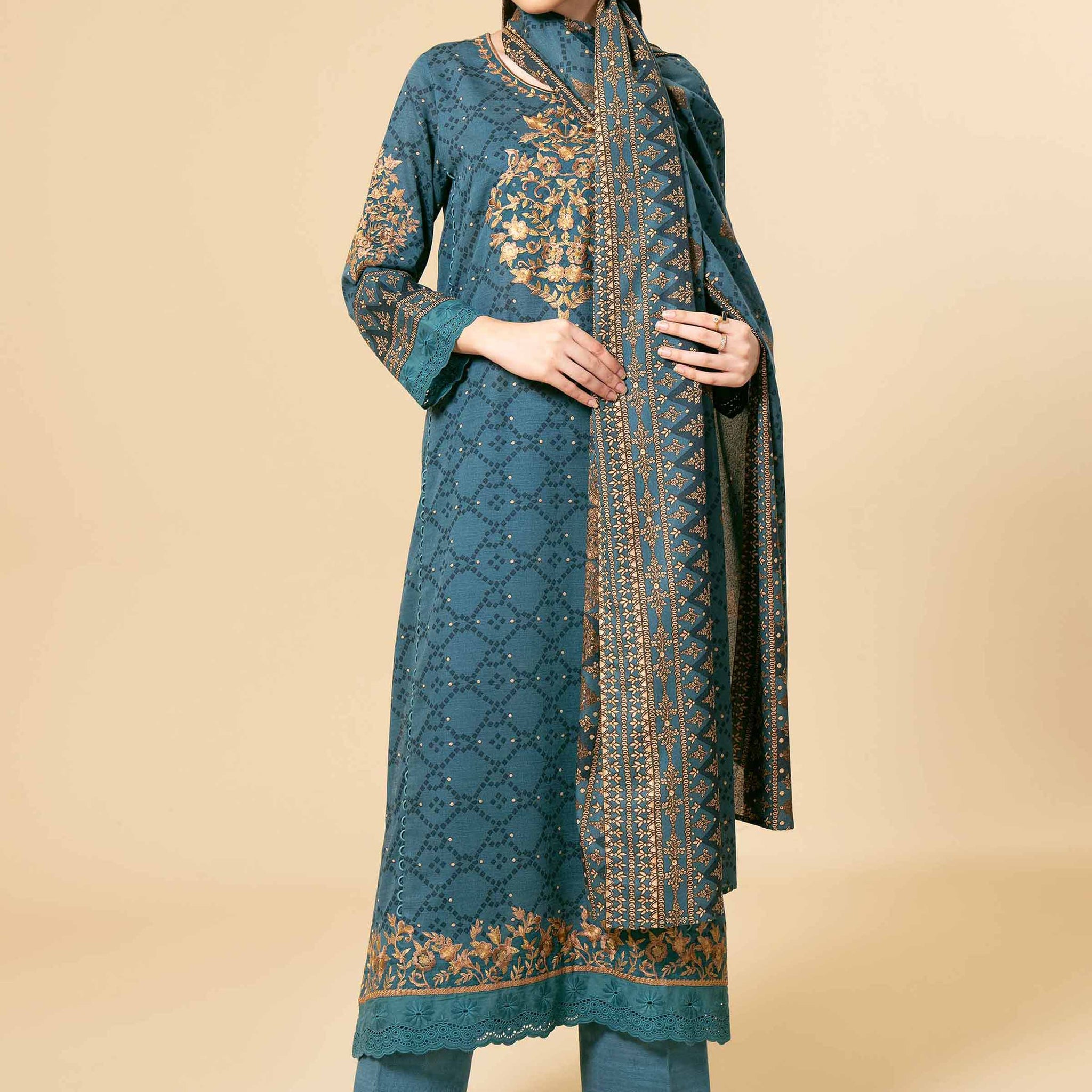 Nishat Linen | Naqsh Winter 2024 | Suit - 42404119