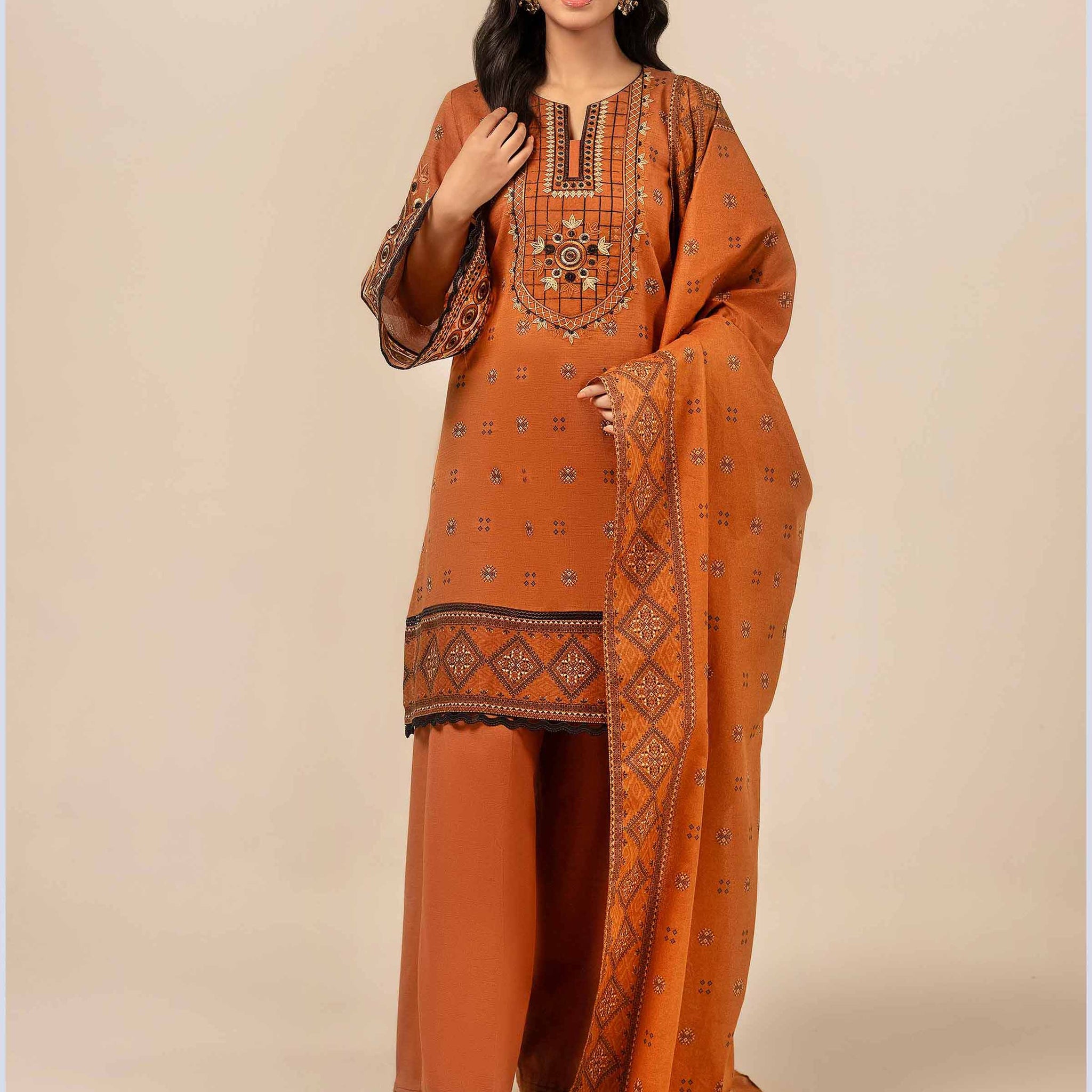 Nishat Linen | Naqsh Winter 2024 | Suit - 42404124