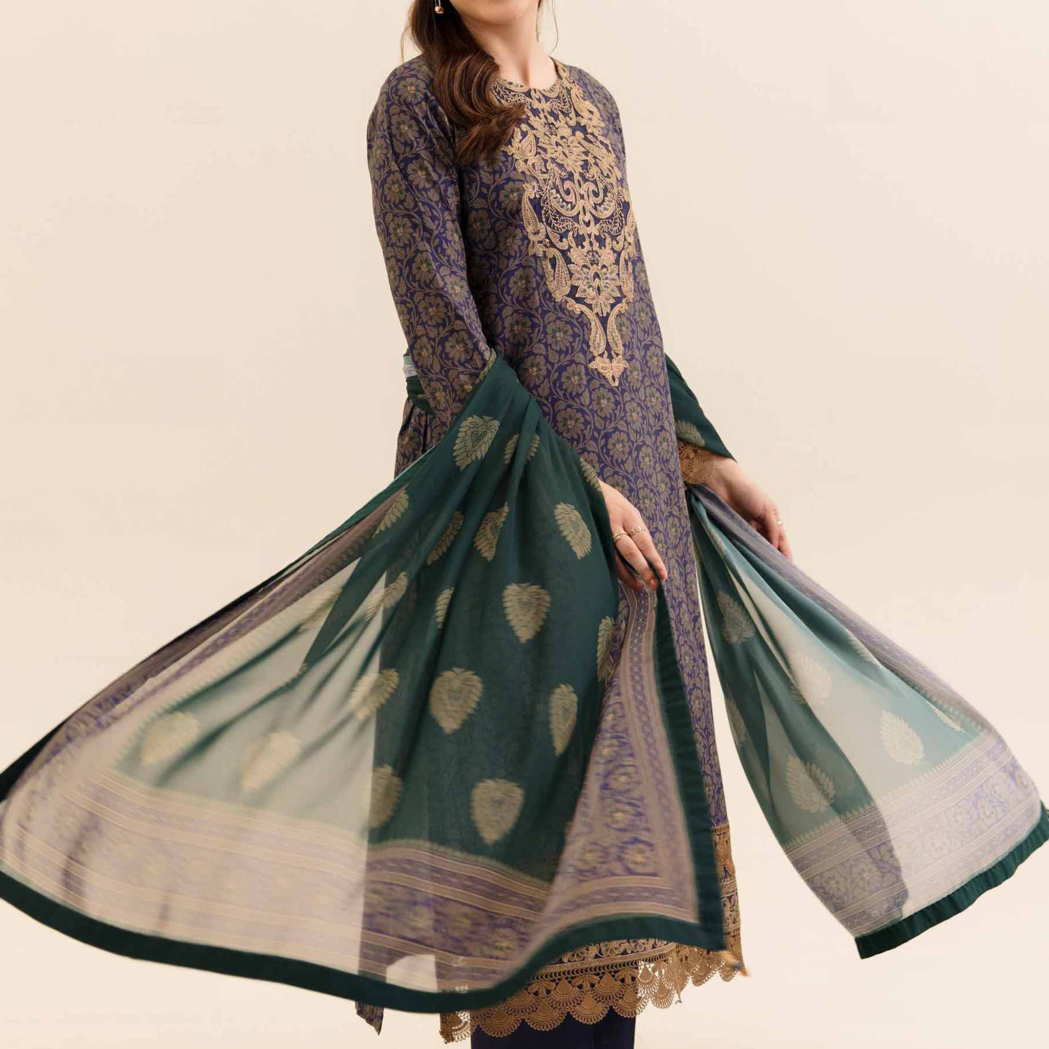 Nishat Linen | Naqsh Winter 2024 | Suit - 42404142