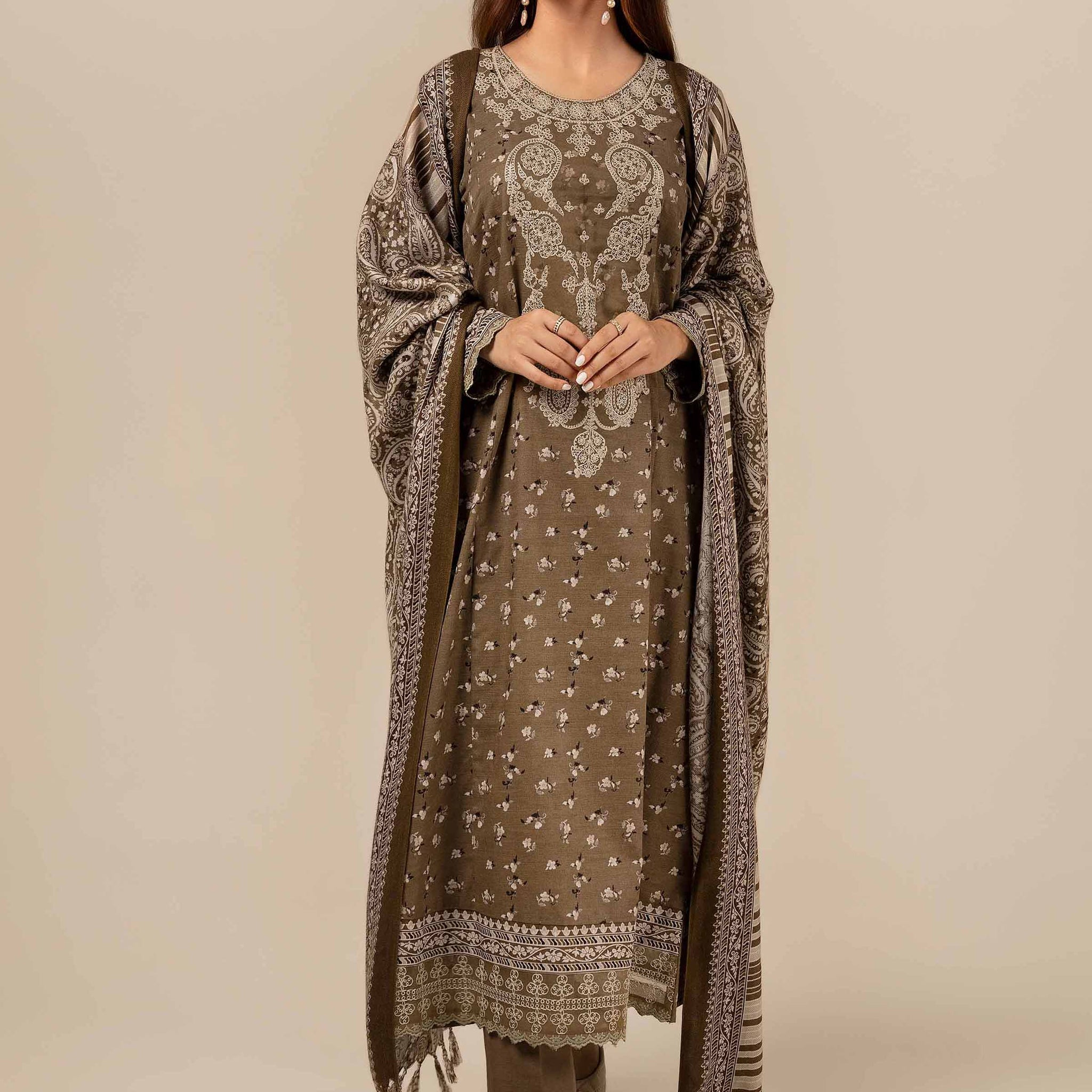 Nishat Linen | Naqsh Winter 2024 | Suit - 42404182