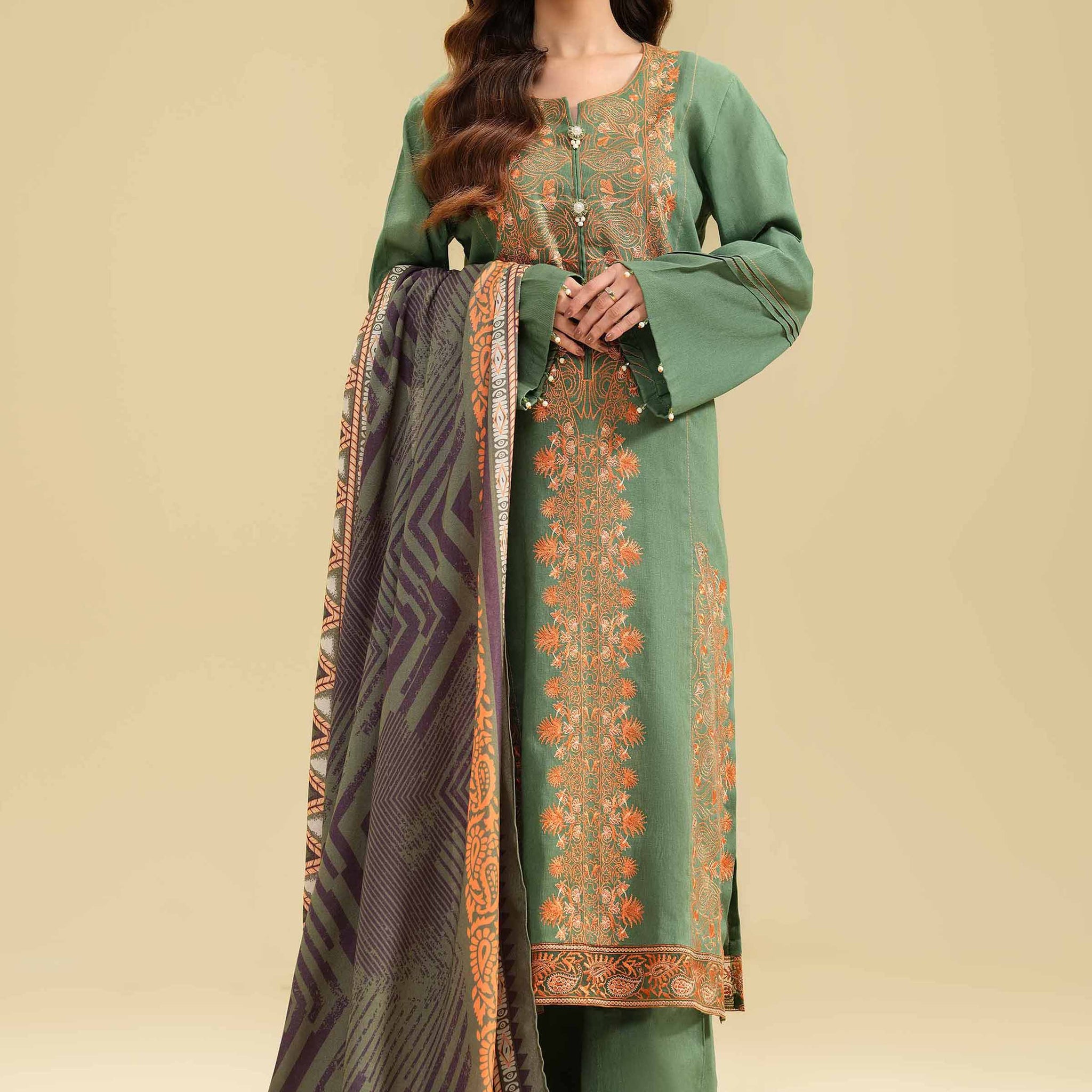 Nishat Linen | Naqsh Winter 2024 | Suit - 42404238