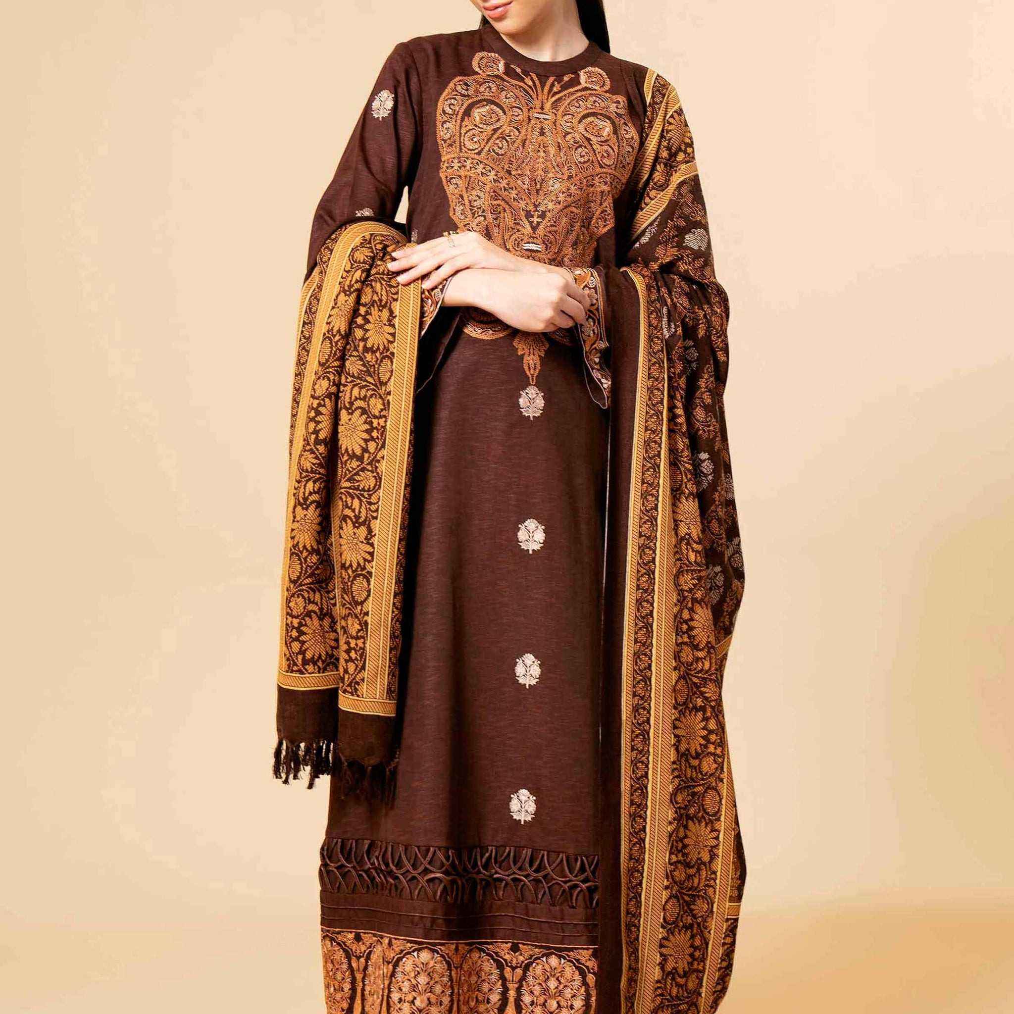 Nishat Linen | Naqsh Winter 2024 | Suit - 42404256