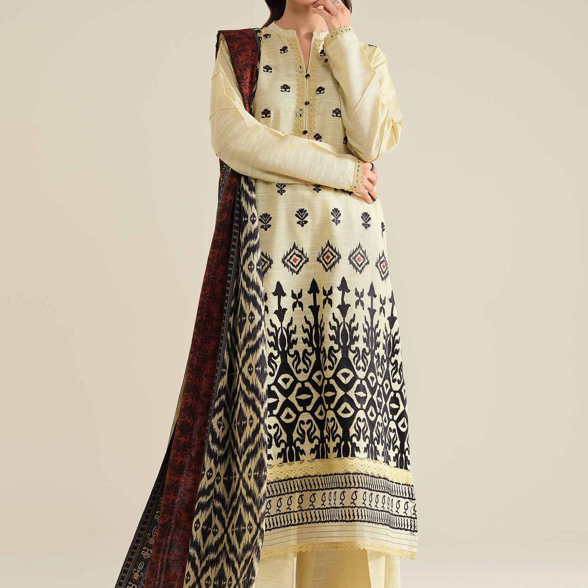 Nishat Linen | Naqsh Winter 2024 | Suit - 42404576