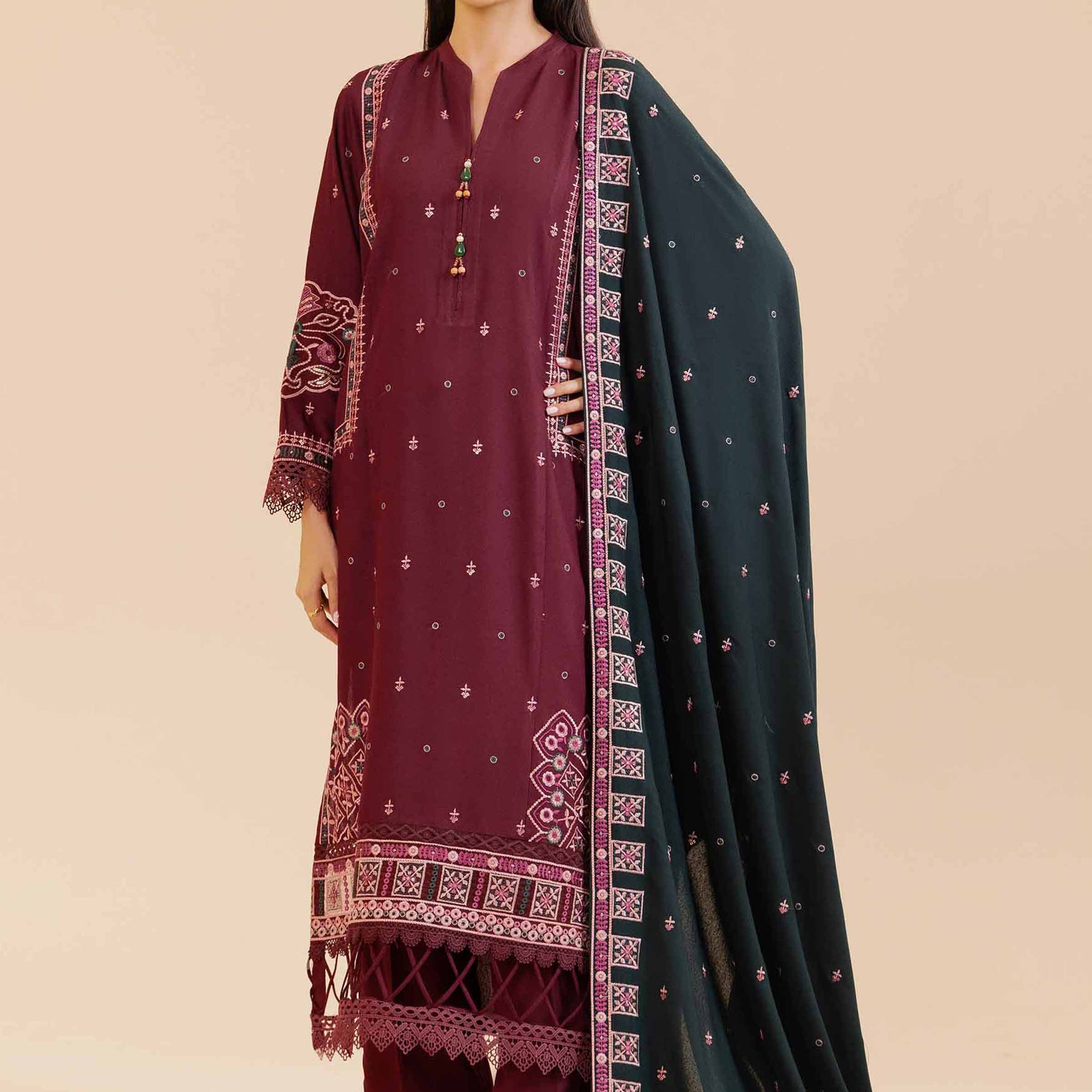 Nishat Linen | Naqsh Winter 2024 | Suit - 42405032